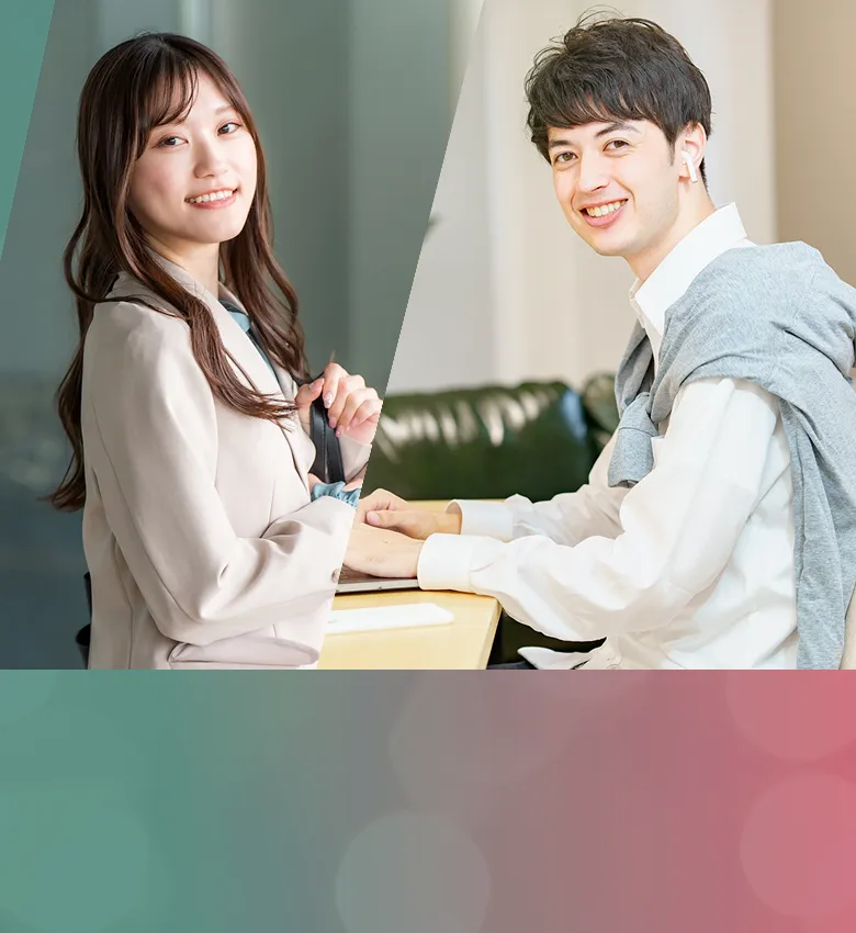 AIを使った副業をSHIFT AIで学ぶ女性と男性